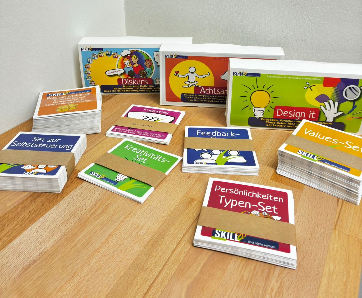 SkillUp-Methoden, Kartensets und Materialien